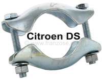 Citroen-DS-11CV-HY - collier d'échappement, Citroën DS, entre tubulure 4 en 1 et descente d'échappement simp