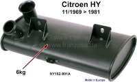 Citroen-DS-11CV-HY - ligne d'échappement - 2ème partie, citroën HY de 11.1969 à 1981 moteurs essence, silen