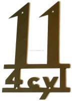 Citroen-DS-11CV-HY - monogramme, 11 4cylindres, sur aile arrière Traction - 11cv