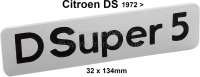 Citroen-2CV - monogramme, Citroën D Super 5 après 1972