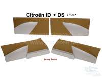 Citroen-2CV - panneau de porte beige, Citroën ID et DS jusque 1967, jersey beige, jeu complet de 4 garn