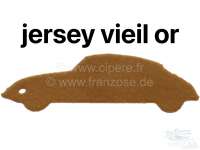 Citroen-DS-11CV-HY - panneau de porte jaune, Citroën DS Pallas, jersey velours or (vieil or), jeu complet de 4