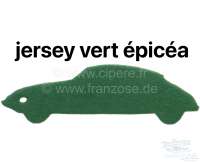 Citroen-2CV - panneau de porte vert, Citroën ID et DS sauf Pallas, jersey vert (vert épicéa), jeu com
