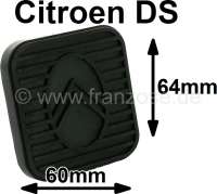 Citroen-2CV - caoutchouc de pédale, Citroën DS et ID, pour pédale d'embrayage et de pédale de frein,