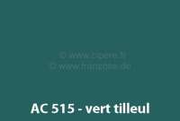 Renault - peinture en bombe 400ml, AC 515 - DS 64 Vert Tilleul; conservation: 6 mois max.