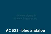 Peugeot - peinture en bombe 400ml, AC 623 - DS 68-69 Bleu Andalou; conservation: 6 mois max.