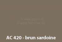 Alle - laque 1000ml, AC 420 - DS 66 Brun Sardoine, ajouter le durcisseur 20438 (2 x laque pour 1 