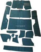Citroen-DS-11CV-HY - jeu de moquettes, DS Pallas, 14 pces, vert foncé, livré sans mousse