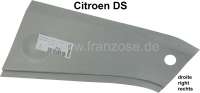 Alle - tôle de dôme, Citroën DS, tôle de réparation du côté droit entre pare-brise et tabl