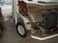 Citroen-DS-11CV-HY - tôle latérale de nez (aile auvent) avant gauche, Citroën HY, n° d'origine H82271