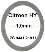 Citroen-DS-11CV-HY - rondelle de calage (1,0mm), Citroën HY, pour le réglage d'épaisseur du bras au demi-tra