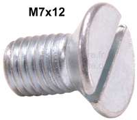 Citroen-DS-11CV-HY - vis tête conique 7mmx12, pour charnières de porte, Citroën Traction - 11cv et 15cv, vis