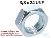 Sonstige-Citroen - écrou de flexible de frein (contre-écrou plat), pas de vis: 3/8-24 UNF