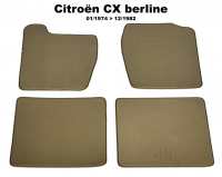 citroen tapis sol cx berline 011974 a 121982 kit moquette beige tres P42434 - Photo 1