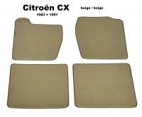 citroen tapis sol cx berline 011983 a 121991 kit moquette beige tres P42438 - Photo 1