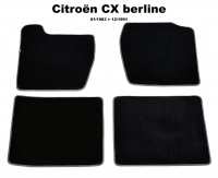 citroen tapis sol cx berline 011983 a 121991 kit moquette noire tres P42437 - Photo 1