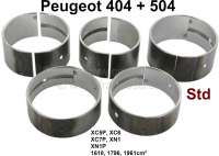 Peugeot - coussinets de vilebrequin (jeu), Peugeot 404 moteur XC7, 1618cm³, cote standard, 404 de 1