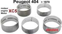 Peugeot - coussinets de vilebrequin (jeu), Peugeot 404 moteur XC5 jusque 1970, moteur 5 paliers, cot