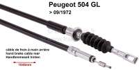 peugeot cables freins a main cable frein 504 gl P74112 - Photo 1