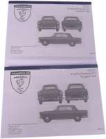Peugeot - livre en Allemand: catalogue de pièces détachées, Peugeot 404, 2 tomes, 1000 pages