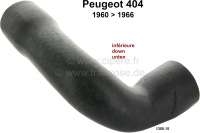 Peugeot - durite inf. de sortie du radiateur, Peugeot 404 de 1960 à 1966, diamètre de raccord 41mm