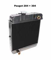 Alle - P 204/304, radiateur Peugeot 204, Peugeot 304, tous les modèles. 325x358x35mm. Or. N° 13