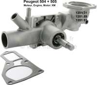 Peugeot - pompe à eau, Peugeot 504, 505, 1800cm³ et 2000cm³, moteur XM, à partir de n° CH306163