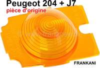 Peugeot - cabochon de clignotant gauche, Peugeot 204, J7, partie inférieure orange, sans la partie 