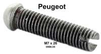 Peugeot - vis de réglage de jeu de soupape, Peugeot 203, 403, 404, 504, 505, 604, M7x100, longueur: