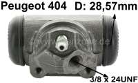 Peugeot - cylindre de roue, Peugeot 404, arrière gauche, producteur d'origine, piston 28,57mm, racc
