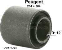 Peugeot - silentbloc (bague élastique) d'embout de crémaillère, Peugeot 204, 304, diamètre int. 