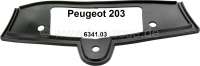 Peugeot - éclairage de plaque, Peugeot 203, semelle sous boîtier, n° d'origine 6341.03
