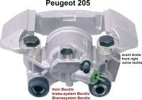 Peugeot - étrier de frein, Peugeot 205, 305, étrier avant droit, freins Bendix, piston  48mm, n° 