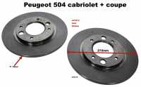 peugeot freinage arriere sauf pieces hydrauliques disques frein 504 cabriolet coupe paire dorigine P74667 - Photo 1
