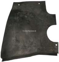 Alle - tapis caoutchouc avant à gauche de la colonne de direction sur tablier, Peugeot 204 toute