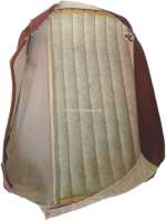 Alle - habillage de dossier de banquette arrière gauche, skai marron beige et drap, Peugeot 504,