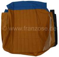 Peugeot - habillage d'assise de siège avant gauche, bi-ton drap Pain doré 2170 + skai Pain doré 3