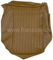 Peugeot - habillage d'assise de siège avant, simili marron, Peugeot 504, pièce d'origine Peugeot, 