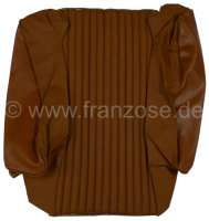 Renault - habillage d'assise de siège avant, simili marron, Peugeot 504, pièce d'origine Peugeot, 