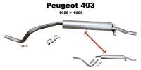 peugeot lignes dechappement silencieux arriere 403 ess berline P72308 20260311190125 - Photo 1