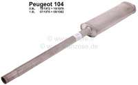 Peugeot - silencieux milieu, Peugeot 104 coupé de 09.1973 à 06.1980, n° d'origine 170261