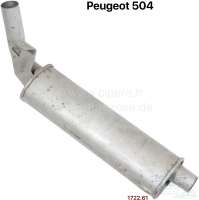 Peugeot - silencieux milieu, Peugeot 504 de 08.1978 à 06.1982, moteurs 1798cm3, type XM7P et Diesel