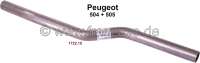 Peugeot - tube d'échappement milieu, Peugeot 504 GL + Ti, moteur ess. 1796cm3 + 1971cm3 de 07/1972 