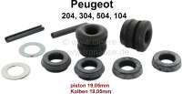 Peugeot - kit d'étanchéité de maître cylindre tandem, Peugeot 204, 304, piston 19,05mm Adaptable