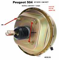 peugeot maitre cylindres servofrein mastervac 504 berline coupe cabriolet 071975 a 061977 sauf v6 diametre P74657 - Photo 1