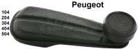 Peugeot - manivelle de lève-vitre, en plastique, Peugeot 104, 204, 304, 404, 504. couleur noire, n