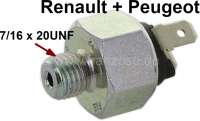 Renault - contact feux de stop dans maître-cylindre, Renault 4L de 1961 à 1970, Estafette, R8, R10