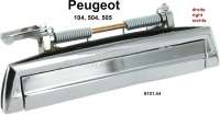Peugeot - poignée de porte, Peugeot 104, 504, 604, poignée extérieure avant droite, n° d'origine