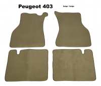 peugeot tapis sol 403 kit moquette beige tres haute qualite excellence grammage 2000g P78848 - Photo 1