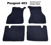 peugeot tapis sol 403 kit moquette bleu marine tres haute qualite excellence grammage P78851 - Photo 1